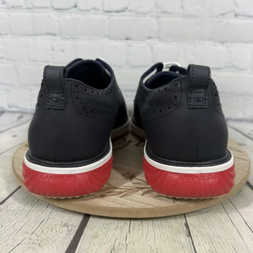 Cole Haan GrandPro Wingtip Oxford Sneaker C38916 Black Leather Men’s Size 13M